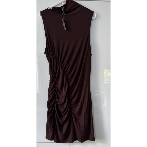 NWT Size 2X - Anthropologie Ruched Mock-Neck Knit Dress (NWT US$ 138) - Picture 9 of 16